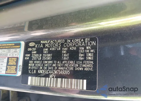 2021 Kia Seltos S from USA, damaged, VIN KNDEUCAA2M7149395